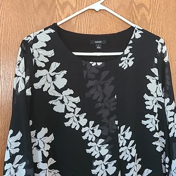 Alfani floral long sleeve shirt - Picture 2 of 5